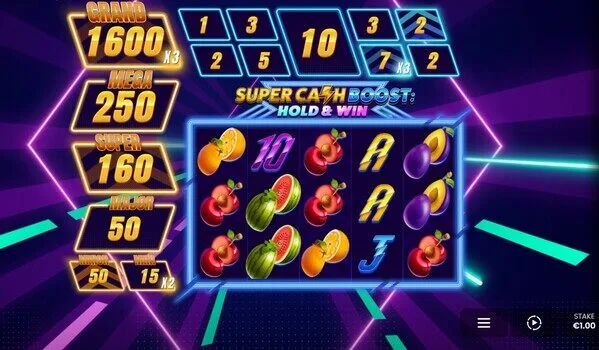 キャッシュブーストホールド&ウィンのベースゲーム
